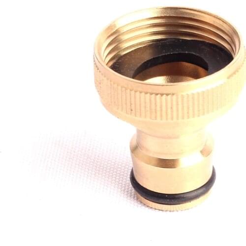 2pcs 3/4 Inch Female Thread Nipple Connector Brass Connector Hose Water Fittings Garden Quick Connector