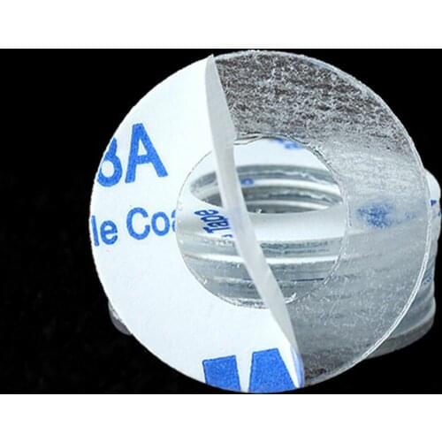200pcs M2-M10 PVC Transparent Washers Single-sided Adhesive Round Flat Pad Clear Plastic Gasket Insulating Polyamide Washers