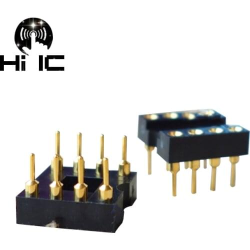 3U" Thick Gold-plated 8P IC Block 8P Chip Holder DIP-8 Chip Socket