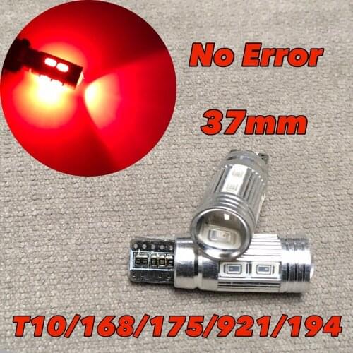 4Pcs NO canbus error T10 T15 921 RED LED BULB 10 SMD reverse back up light For TOYOTA