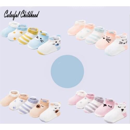 5 pairs/lot 0-5Y baby cotton socks cartoon designs infant/newborn Baby sokker/Baby strumpor/Babysokjes/Babysocken/Calzini del ba