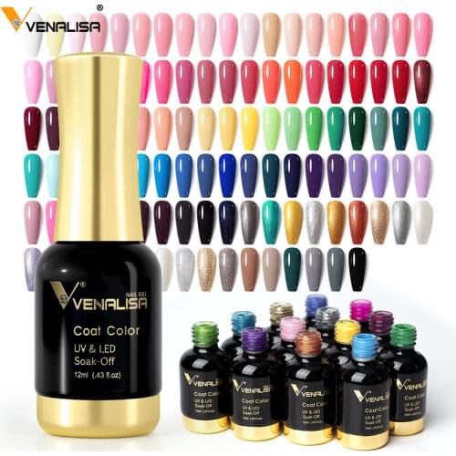 #60751 Venalisa Nail Gel Polish High Quality Nail Art Salon Tip 120 Color 12ml VENALISA Soak off Organic UV LED Nail Gel Varnish