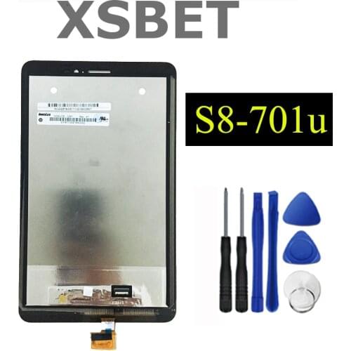 8'' inch For Huawei Mediapad T1 8.0 3G S8-701u Honor Pad T1 S8-701 Digitizer Touch Screen+LCD Display Panel Assembly+Free tools