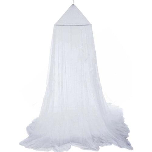 85LA Round Baby Bed Net 60*250*900cm Dome Hanging Cotton Bed Canopy Curtain