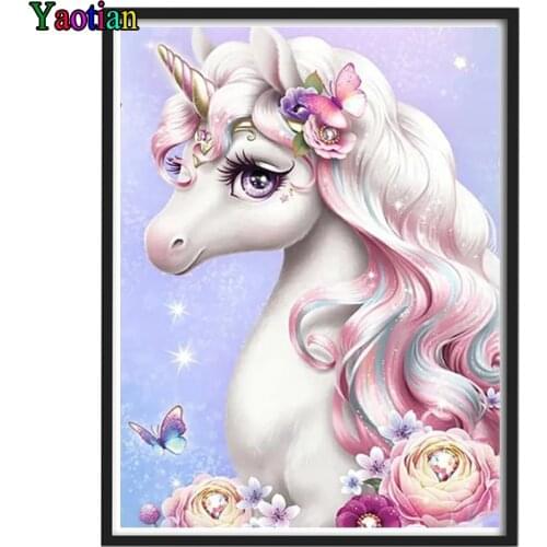 5D DIY Diamond Painting Cartoon Unicorn Rhinestones Pictures Diamond Embroidery Sale Cross Stitch Mosaic Kit Hobbies And Crafts