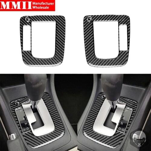 For Subaru Impreza/Subaru XV Crosstrek 2012-2014 Gear Panel Frame Cover Sticker Trim Real Carbon Fiber Decoration Accessories