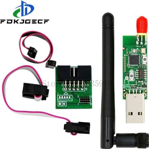 CC2531 CC2540 +Antenna BLE 4.0 Zigbee Sniffer Wireless Board Dongle Capture Module USB Programmer Downloader Cable Connector