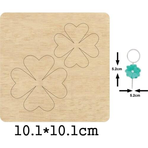 Four Leaf Clover Dangler Earring 2020 New Cutting Mold Wood Dies For Leather Blade Rule Cutter For DIY Leather Cloth Paper Craft