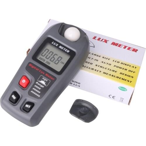 Digital Lux Meter 0~200000lux Light Meter Pocket Design Illuminometer Lux/fc
