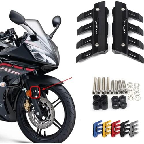 For YAMAHA YZFR15 R15 Motorcycle Mudguard Side Protection Mount Shock Absorber Front Fender Cover Anti-fall Slider
