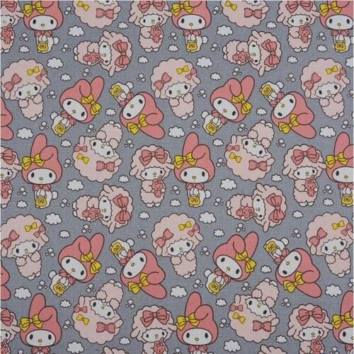 Cartoon Princess printed cotton fabric for curtain shopping bag backpack schoolbag DIY sewing material by the yard