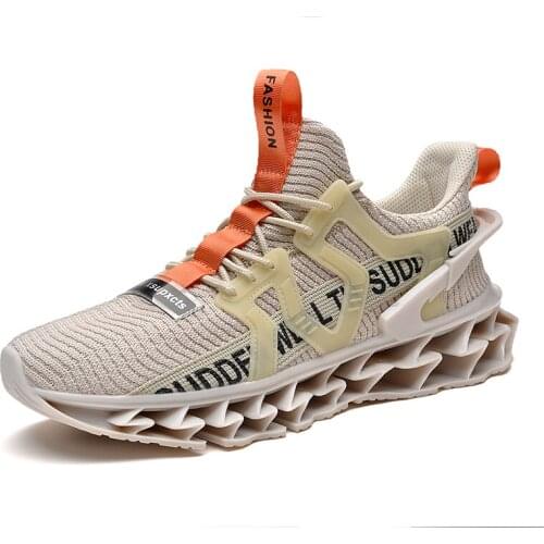 2019 Outdoor For Adult Men Running Shoes Jogging Walking Sport Shoes Lace-up Athletic Breathable Mesh Sneaker Fashion Footwear