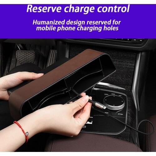 Car Seat Organizer Crevice Storage Box Car Organizer Gap Slit Filler Holder For Wallet Phone Slit Pocket Auto Car Accessories