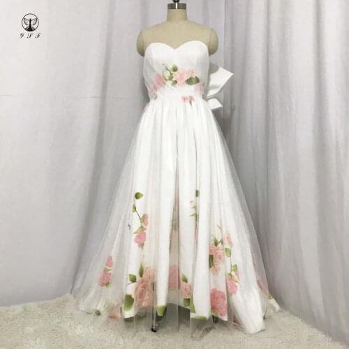 Spring Prom Dresses Off the Shoulder Sweetheart Sleeveless Bowknot Short Front Long Back High Low Vestidos De Formature
