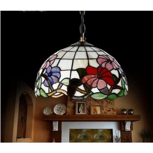 New Modern tiffany Pendant lights Lighting Lamps Baroque Parlor Chain Dining room Light lamp E27 Socket for Home 100-240V