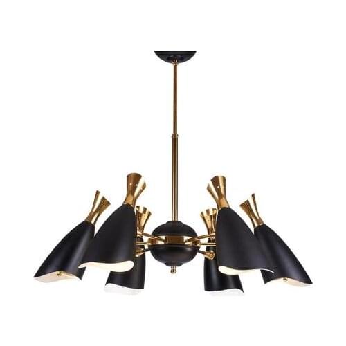 Modern Pendant Lamp Postmodern Black White Iron Living room Mall Clothing store Lighting Plated E27 G9 LED Pendant Lights