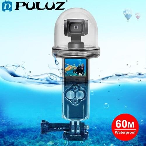 PULUZ 60m Underwater Waterproof Housing Diving Case Cover for DJI Osmo Pocket Phone Gimbal Accessories
