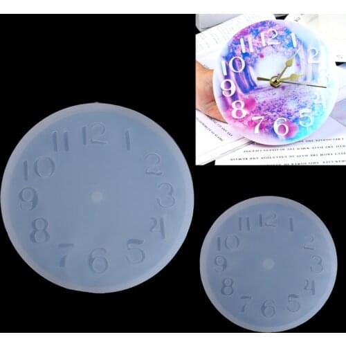 Arabic Numerals Silicone DIY Jewelry Mold Pendant Watch Clock Shaped Fondant Cake NEW