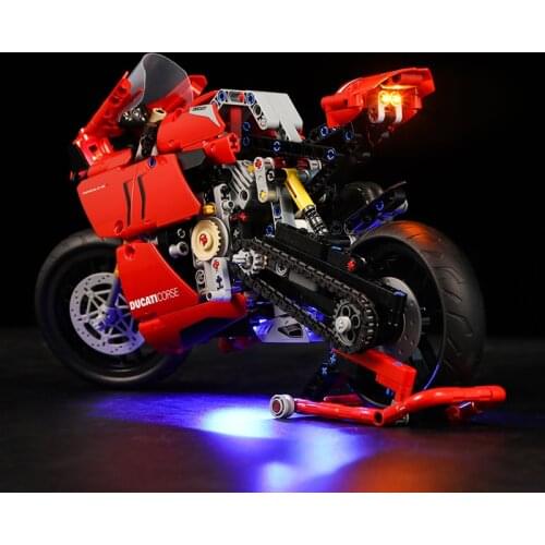 Light Kit Set for Technic Ducati Panigale V4 R 42107 Motorcycle Toy Building Kit(NOT Included The Lego Set)