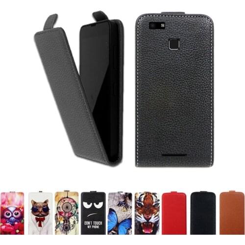 Flip vertical cover bag up and down PU Leather Case for Vernee Thor E case cover