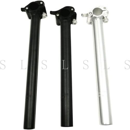 Folding Bike Bicycle Stem 25.4mm Handlebar 25.4mm/28.6mm Tube Double Section Stem Double Direction Adjustment Quick Release Stem