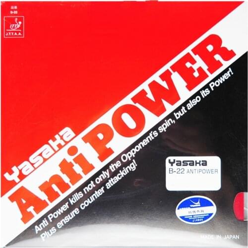 Yasaka Original Anti Power Pimples In Table Tennis Rubber Pips-in Ping Pong Sponge Tenis De Mesa B-22