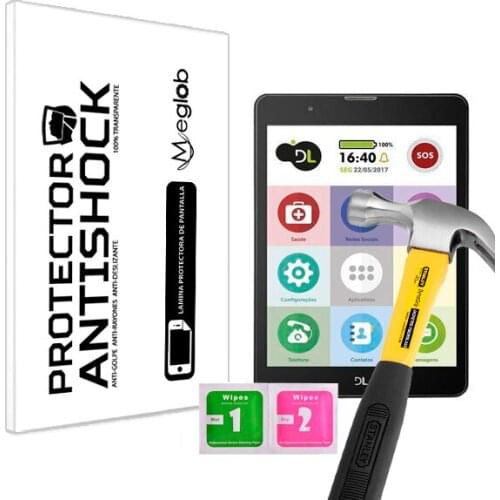 Screen protector Anti-Shock Anti-scratch Anti-Shatter compatible with Tablet DL Idosos TabSênior