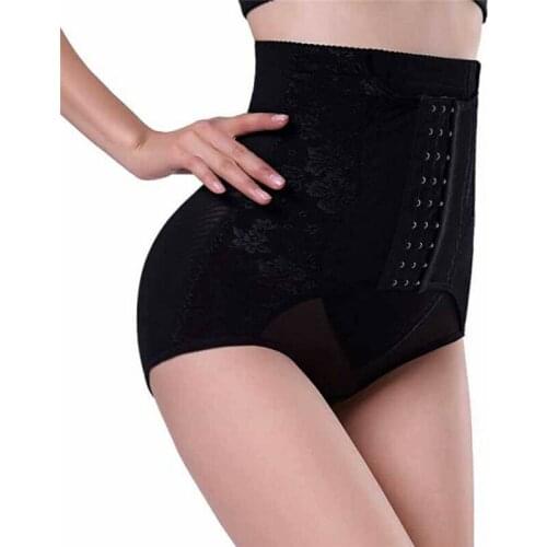 Women High Waist Trainer Panties Firm Tummy Control Body Shaper Panty Seamless Underwear Thong Butt Lifter Plus Size Shapewear