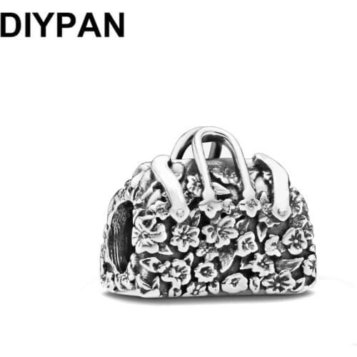925 Sterling Silver Mary Poppins Bag Charm Fit Original Pandora Charms Silver 925 Bracelet Charm Bead Women Jewelry Berloque