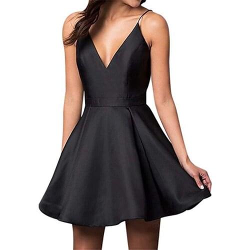 Variety of candy color slings sexy satin ball show thin short dress prom dresses 2021 short prom dress woman party night A292