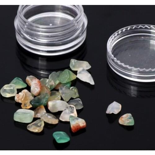 10Pcs Aquamarine Tumbled Chips Stone Healing Reiki Crystal Stone Jewelry Making