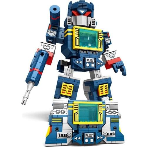462Pcs Educational Building Blocks Toys For Kids Boys 6Years DIY Birthday Present SY6487 Mecha 2 IN 1 Changable Robot Model