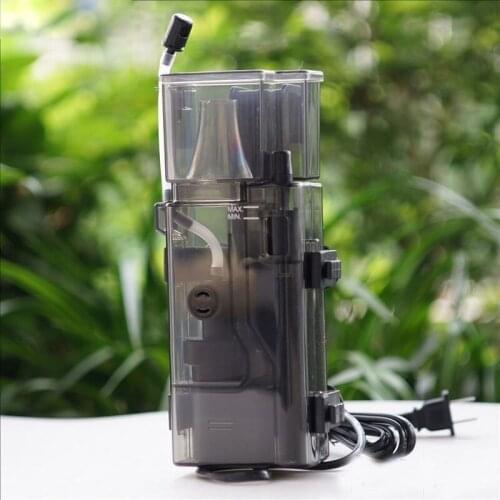 3.5w Acrylic Mini Aquarium Protein Skimmer Oil-free Pump Filter For Fish Tank Water Maintenance 300l/h