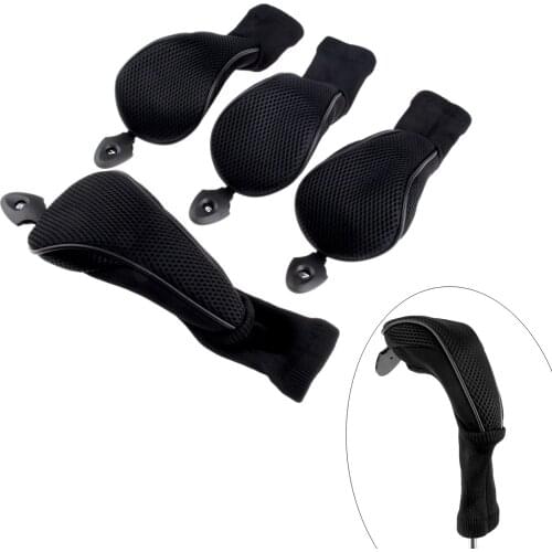 4pcs /Set Golf Club Headcovers Long Neck Golf Hybrid Club Head Covers Club Protection Cover Headcover Golf Accessories