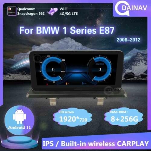 CarPlay 256GB 2 Din Android 11 Car Stereo Video Player For BMW 1 series E87 2006-2012 NBT System Car Radio Autoradio Head Unit G