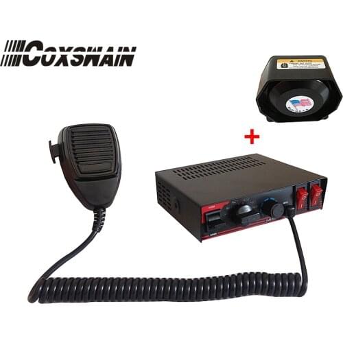 CJB-100A) Coxswain 100W Car Alarm Police Siren, DC12V 24V, 7 tones. Suit for fire fighter, ambulance, engineer, emergency car