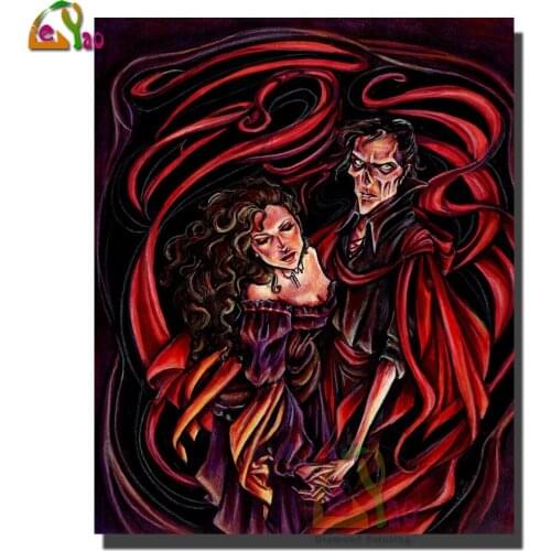 Diy Diamond Painting Dance of Death Full Drill Diamond Embroidery Fantasy Diamond Mosaic Home Decor Picture Of Rhinestones