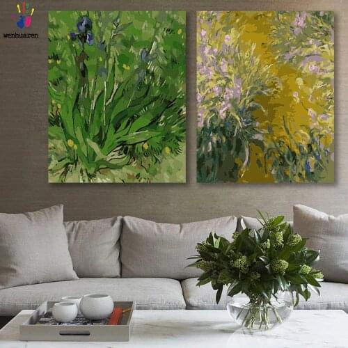 DIY colorings pictures by numbers with colors Iris tectorum Maxim picture drawing painting by numbers framed Home