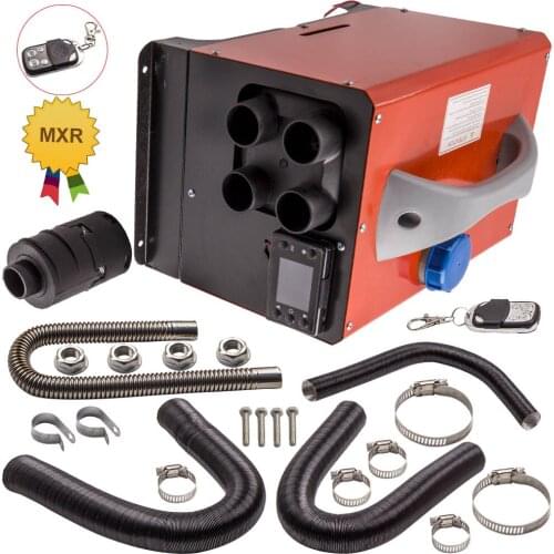 Diesel Air Heater 12V 5KW 4 Holes LCD Thermostat for Cars Trucks Boats Trailers