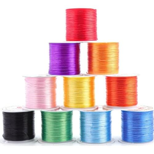 393inch/roll DIY Crystal Beading Stretch Cord for Jewelry Making 0.7mm Elastic Thread Rope Diy Bracelet Necklace Accessories