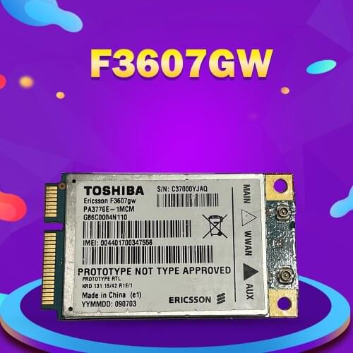 Ericsson F3607GW DW5540 GSM GPRS GPS Wireless WLAN Card for DELL E6400 E6500 E6410 E6510 E4200 C680R