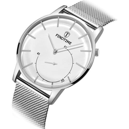 Мужские серебряные часы Findtime China At AliExpress