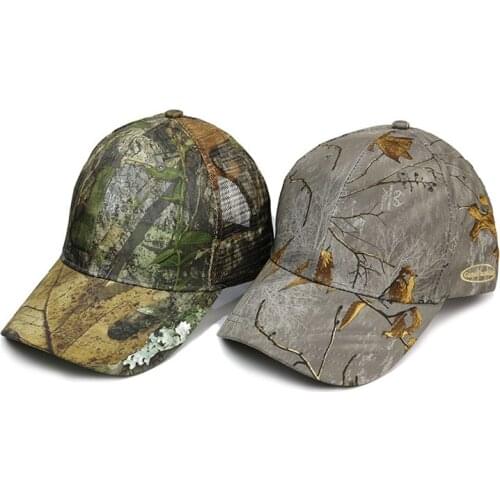 Camouflage Baseball Cap Summer Sports Net Cap Outdoor Tactical Cap Men Women Peaked Cap Sun Visor Military Cap