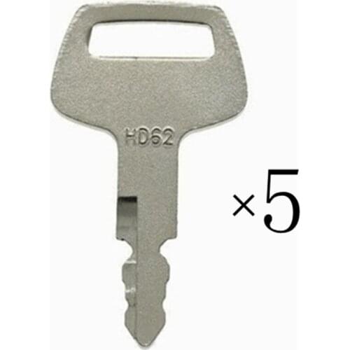 5pc For Hyundai Excavator Ignition Key HD62 For Bobcat 316 For Nagano Sunward Thomas