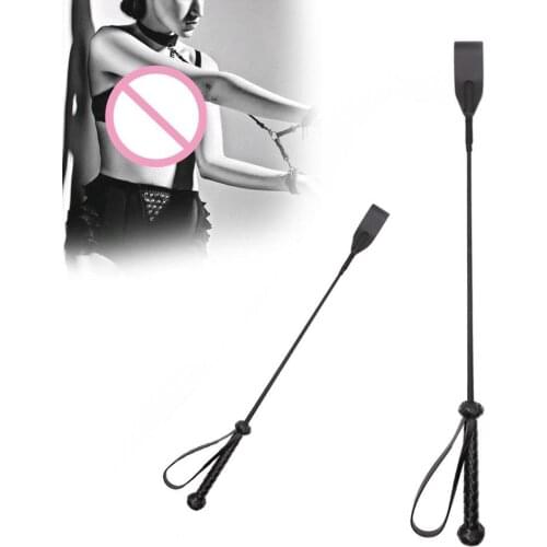 OLO Women Men Sex Horse Whip Faux Leather Training Spanking Knout Riding Crop Couples Role Playing Adults Sex Games Toy
