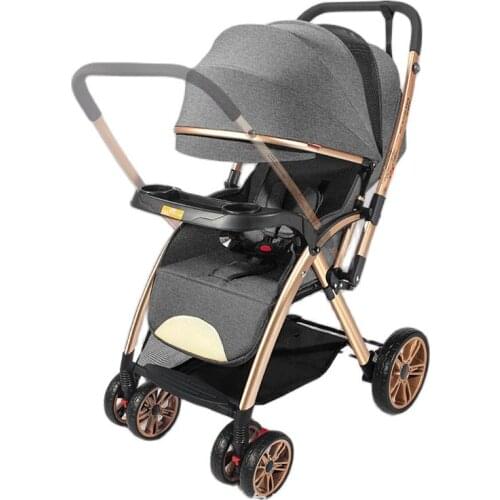 Baby stroller two-way promotion light portable folding Golden baby stroller simple four-wheel stroller for newborn children