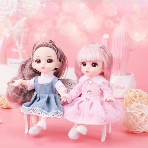 Lovely doll, BJD can move 16cm high doll toys, Body fashion dolls, Naked women, toys, Girl gifts, plush dolls with clothes by ha