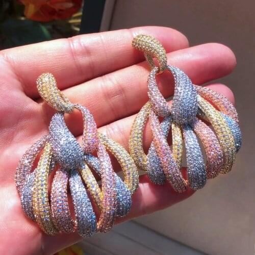 Missvikki High Quality Noble Luxury Dubai 2PCS Big shell Pendant Earrings Necklace Jewelry Set Super Bridal Wedding Accessories