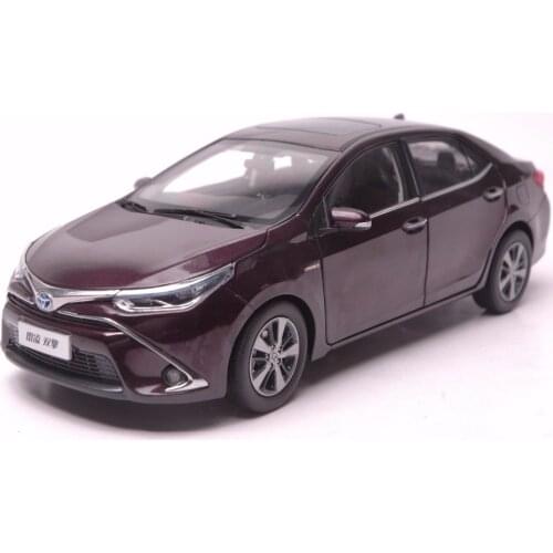 1:18 Diecast Model for Toyota Corolla Levin Hybrid 2016 Purple Alloy Toy Car Miniature Collection Gifts