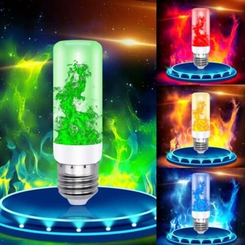 New Corn Bulb E27/E26 Party Decoration 3W Creative Flame Effect Lamp Home Christmas Decor 2835 Living Room Bar KTV Lighting